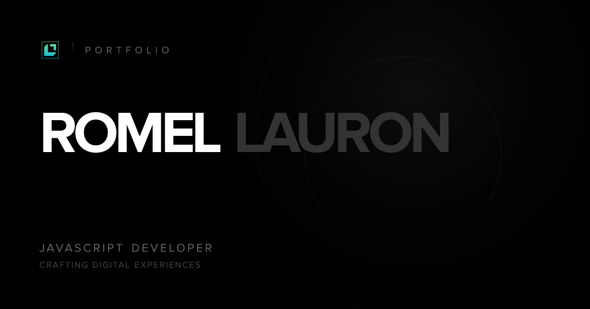 Romel Lauron - Portfolio Romel Lauron - Portfolio